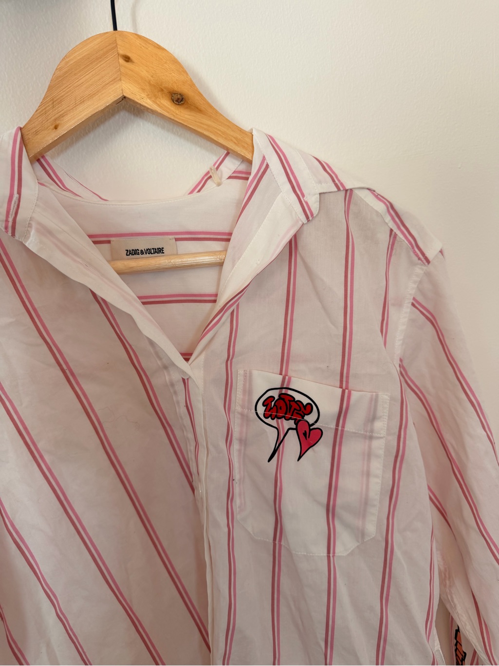 Zadig&Voltaire Tais Striped Shirt- Xs